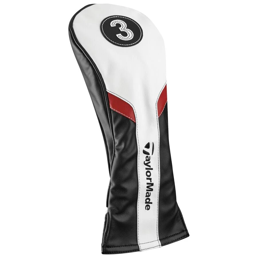 TaylorMade Golf Headcovers | White/Black/Red - Image 2