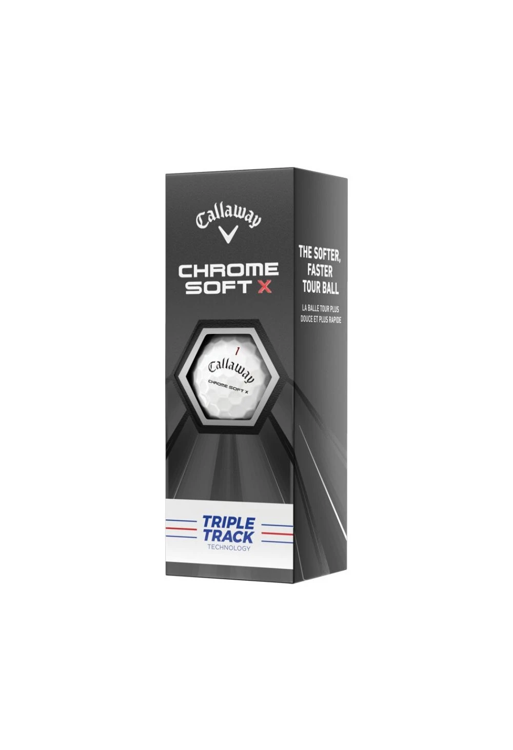 Callaway Chrome X Soft Triple Track Golf Balls | White - Image 4