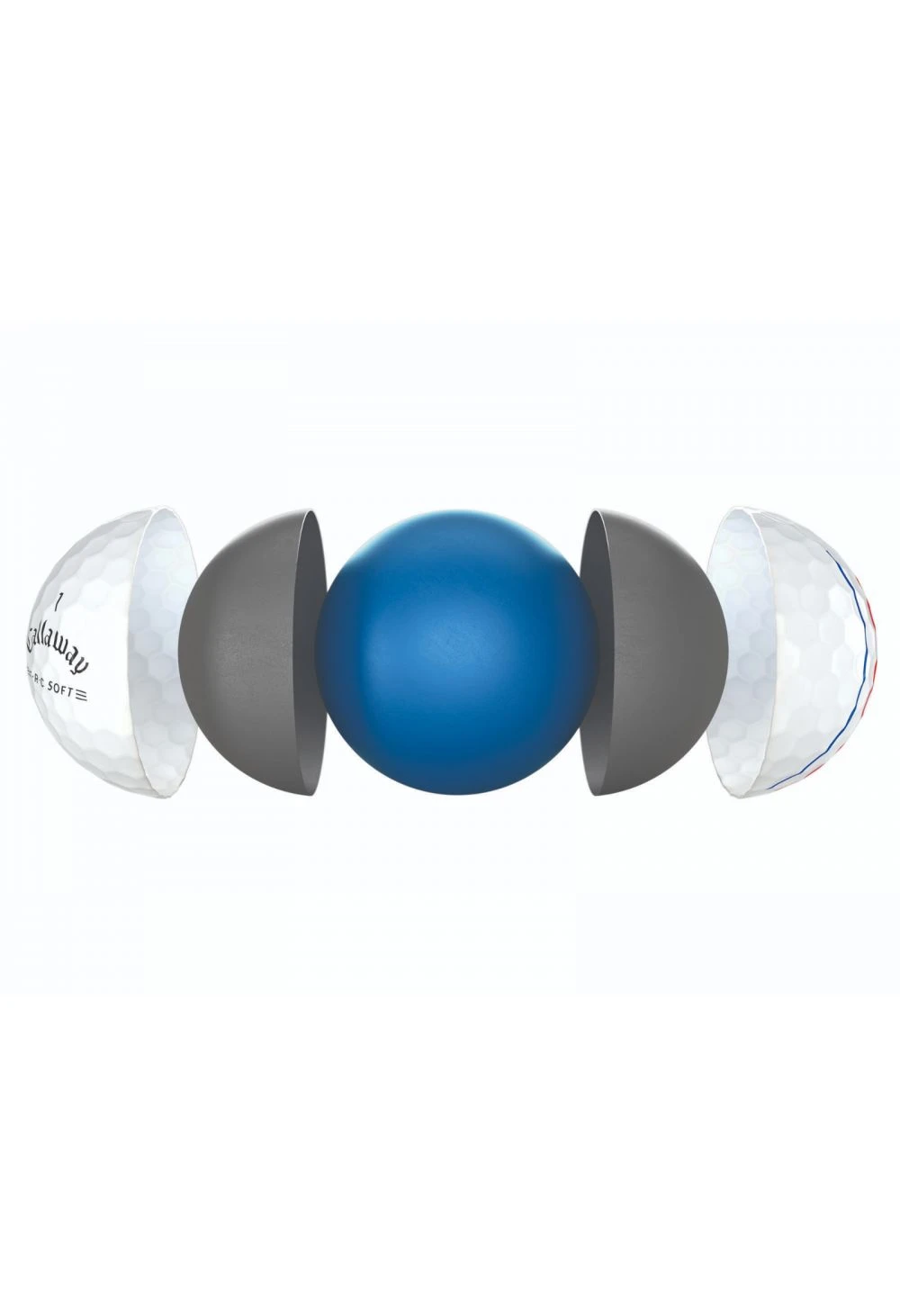 Callaway ERC Soft Triple Track Golf Balls | White - Image 4