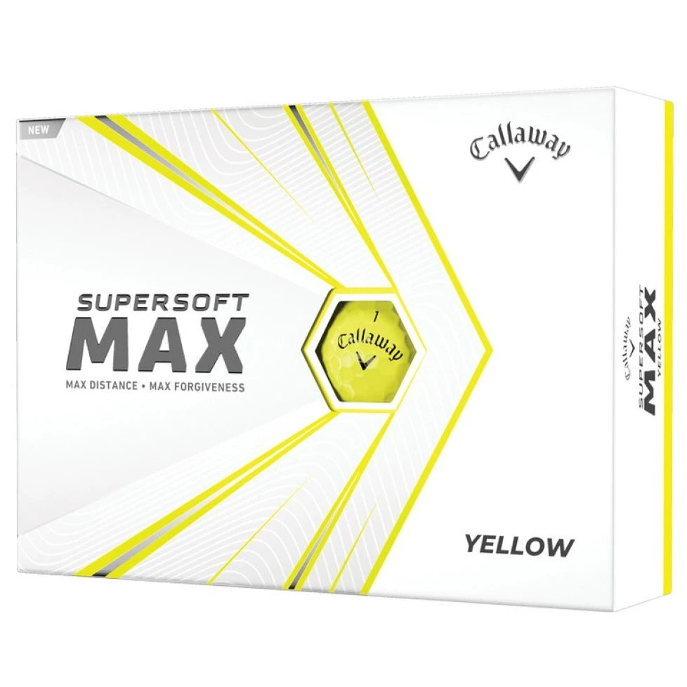 Callaway Supersoft Max Golf Balls | Yellow
