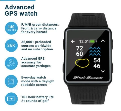 Shot Scope G3 GPS Golf Watch - Image 3