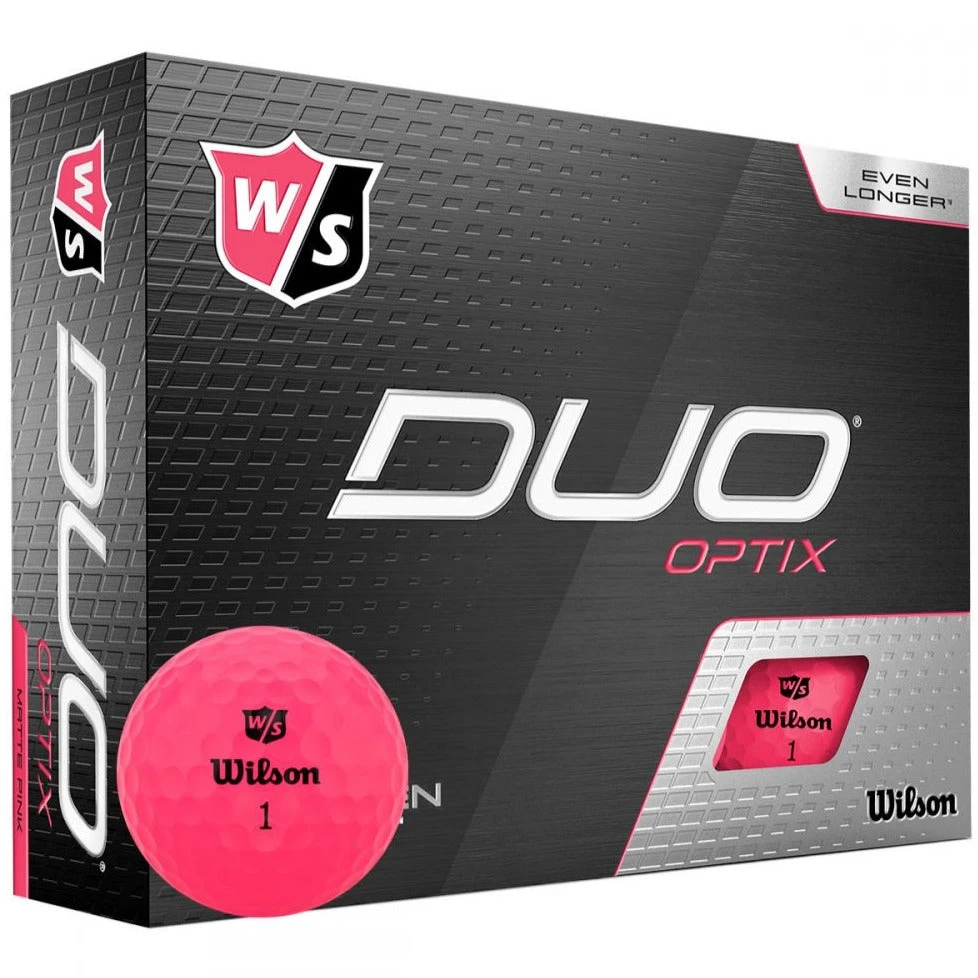 Wilson Staff Duo Optix Matte Golf Balls | Pink